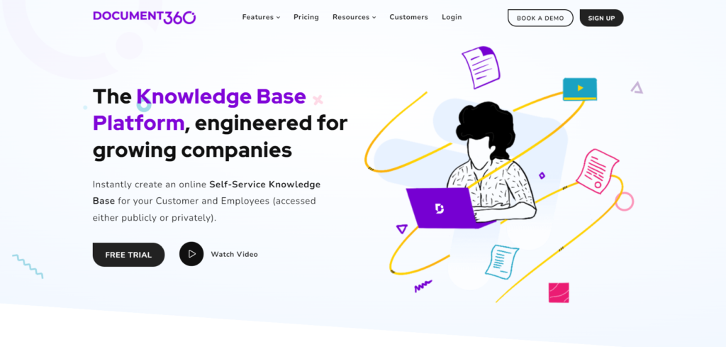 Domovská stránka Document360