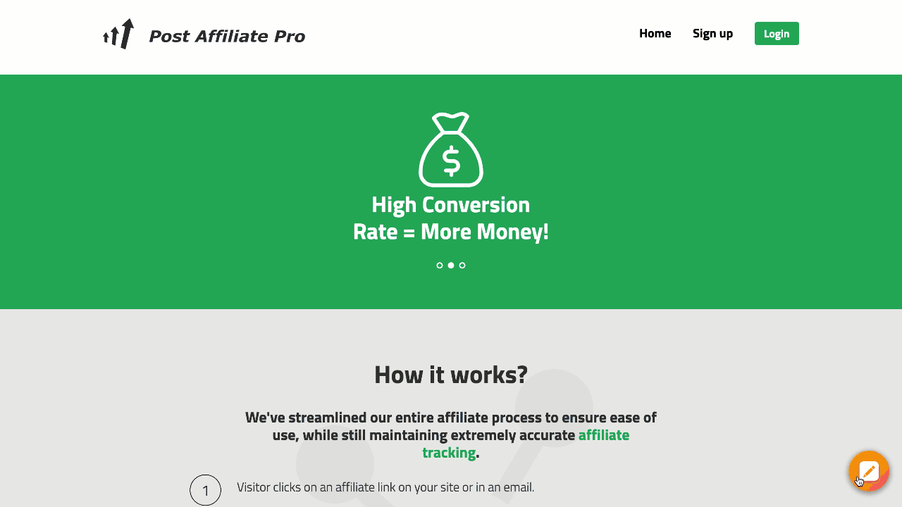 Live chat a Post Affiliate Pro