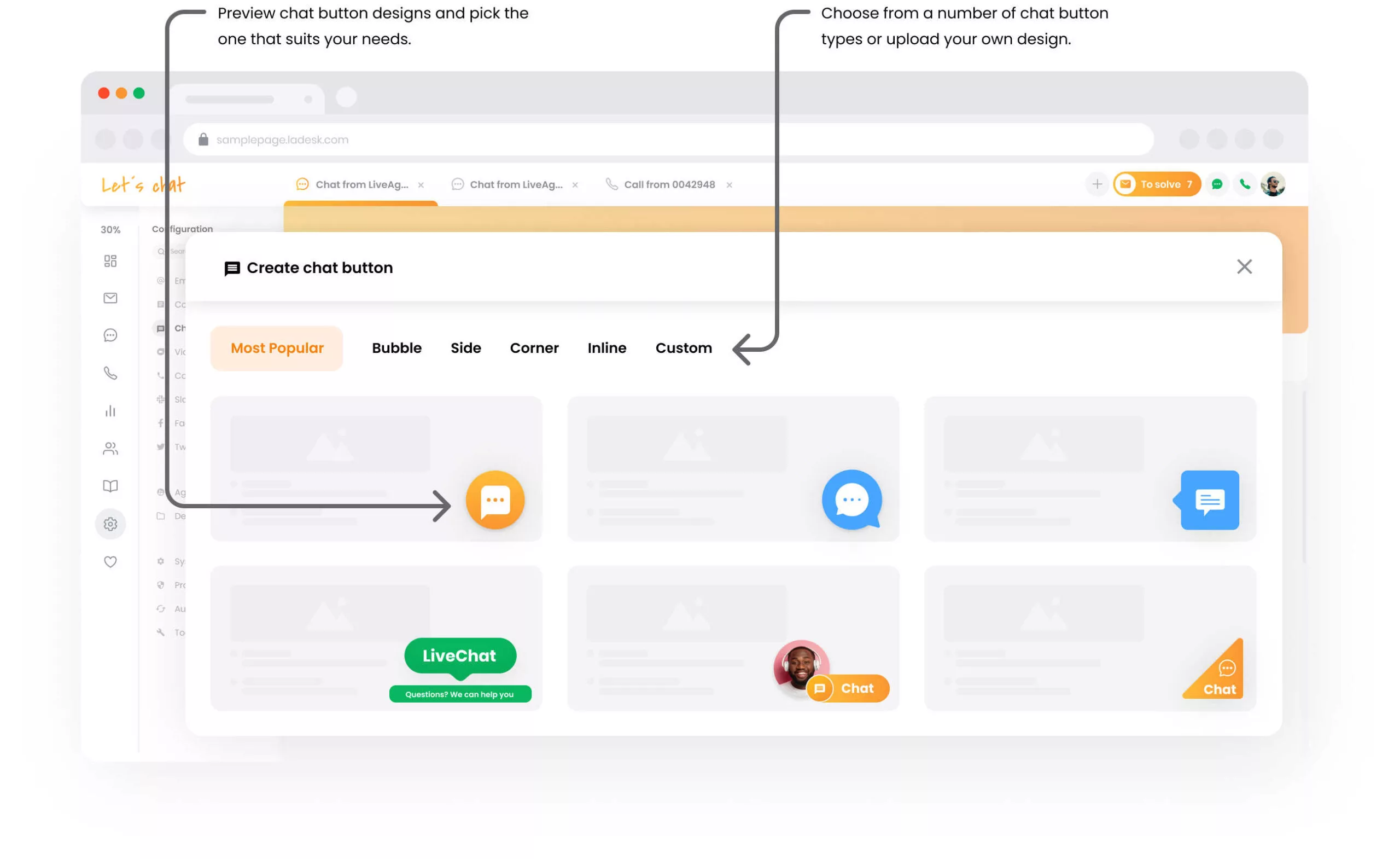 Pohľad na písanie v reálnom čase v LiveAgent