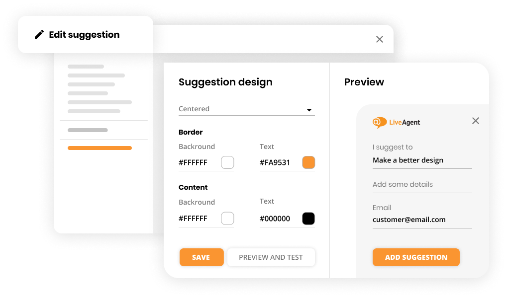 Funkcia spätnej väzby a návrhov v softvéri helpdesku - LiveAgent