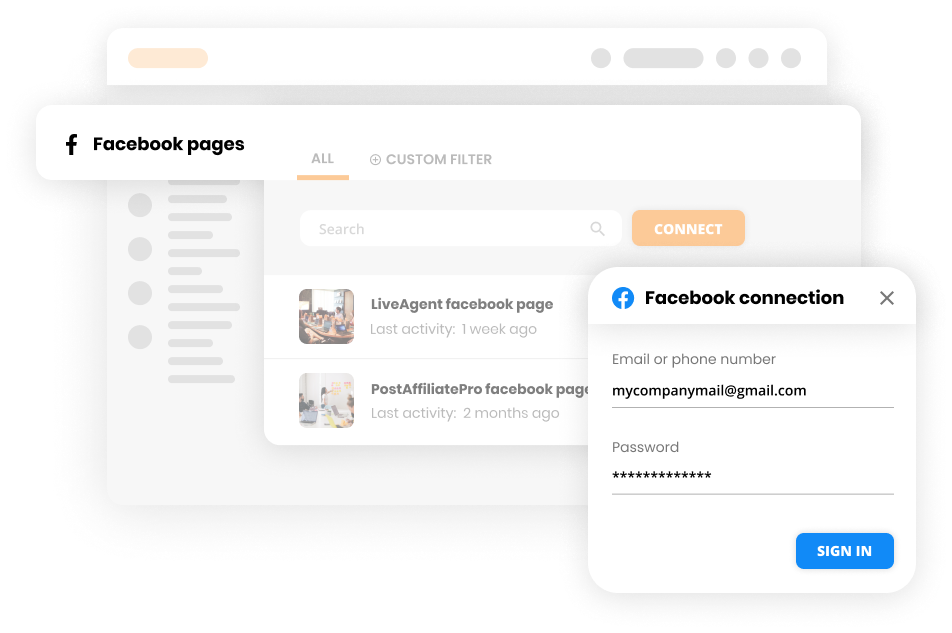 Pripojte Facebook s softvérom help desk - LiveAgent