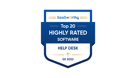 Vysoko hodnotený software helpdesku Q1 2022