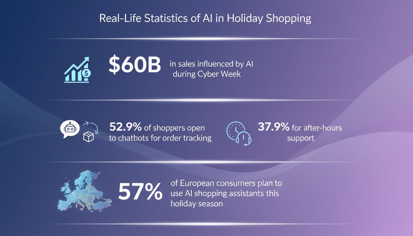 AI shopping stats infographic