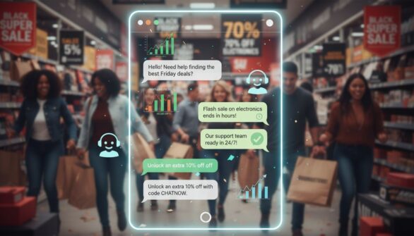 Ako live chat zvyšuje miery konverzie v e-commerce počas Black Friday