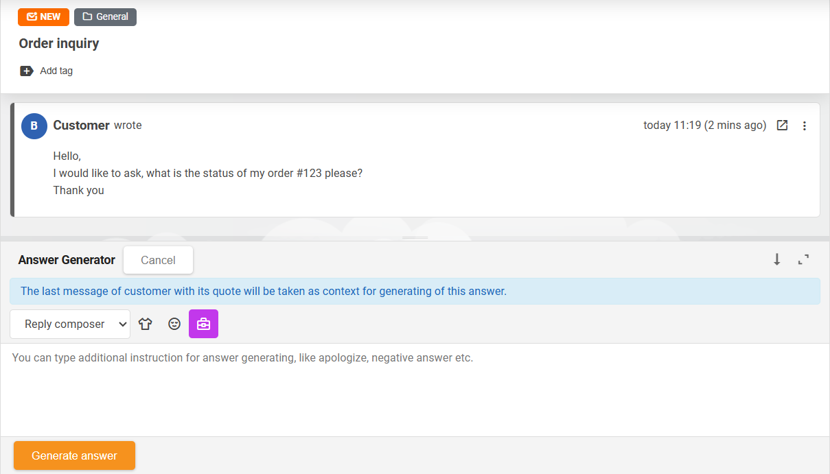 Prehľad AI Draft Composer