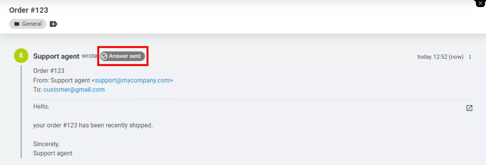 LiveAgent - Indikátor stavu doručenia odpovede