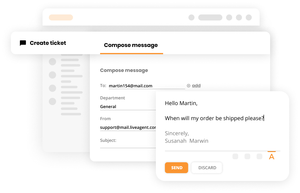 Vytvorenie lístka v software helpdesku - LiveAgent