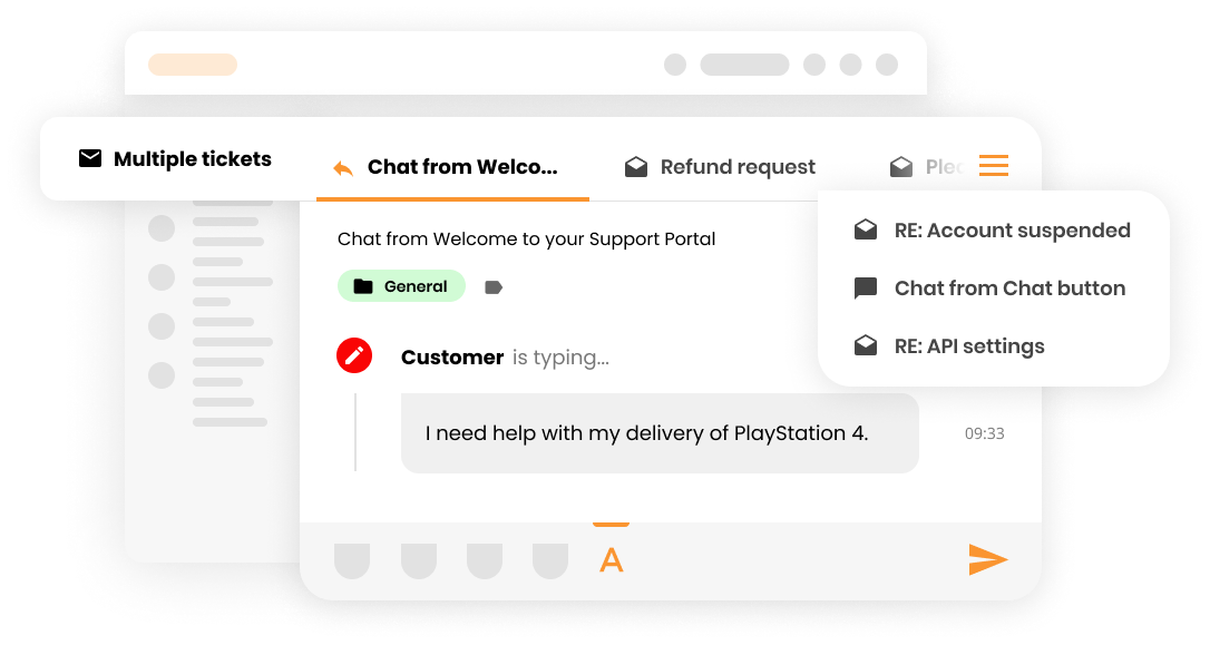 Funkcia viacnásobných tiketov v systéme Help desk ticketing - LiveAgent