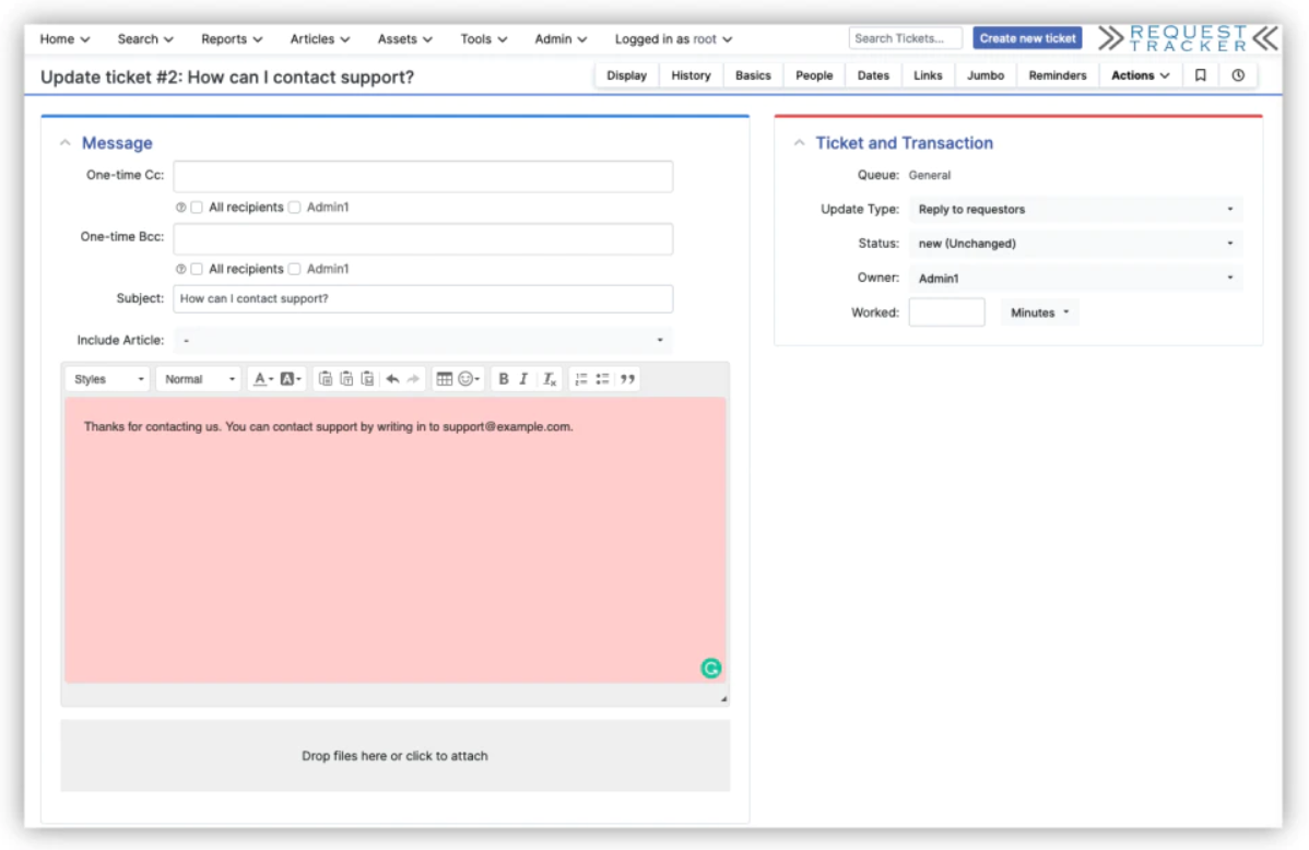 Request Tracker Systémy open-source ticketing