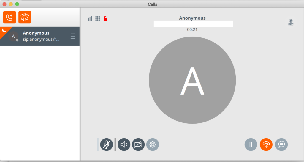 Správy Linphone softphone