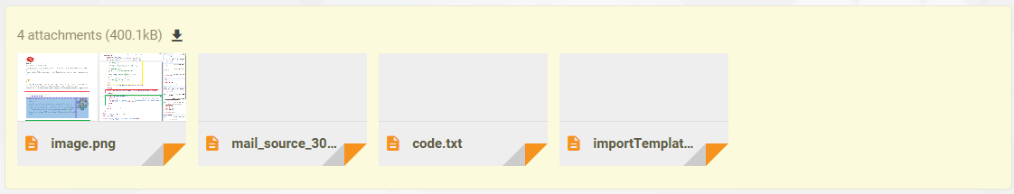 Hromadné stiahnutie príloh
