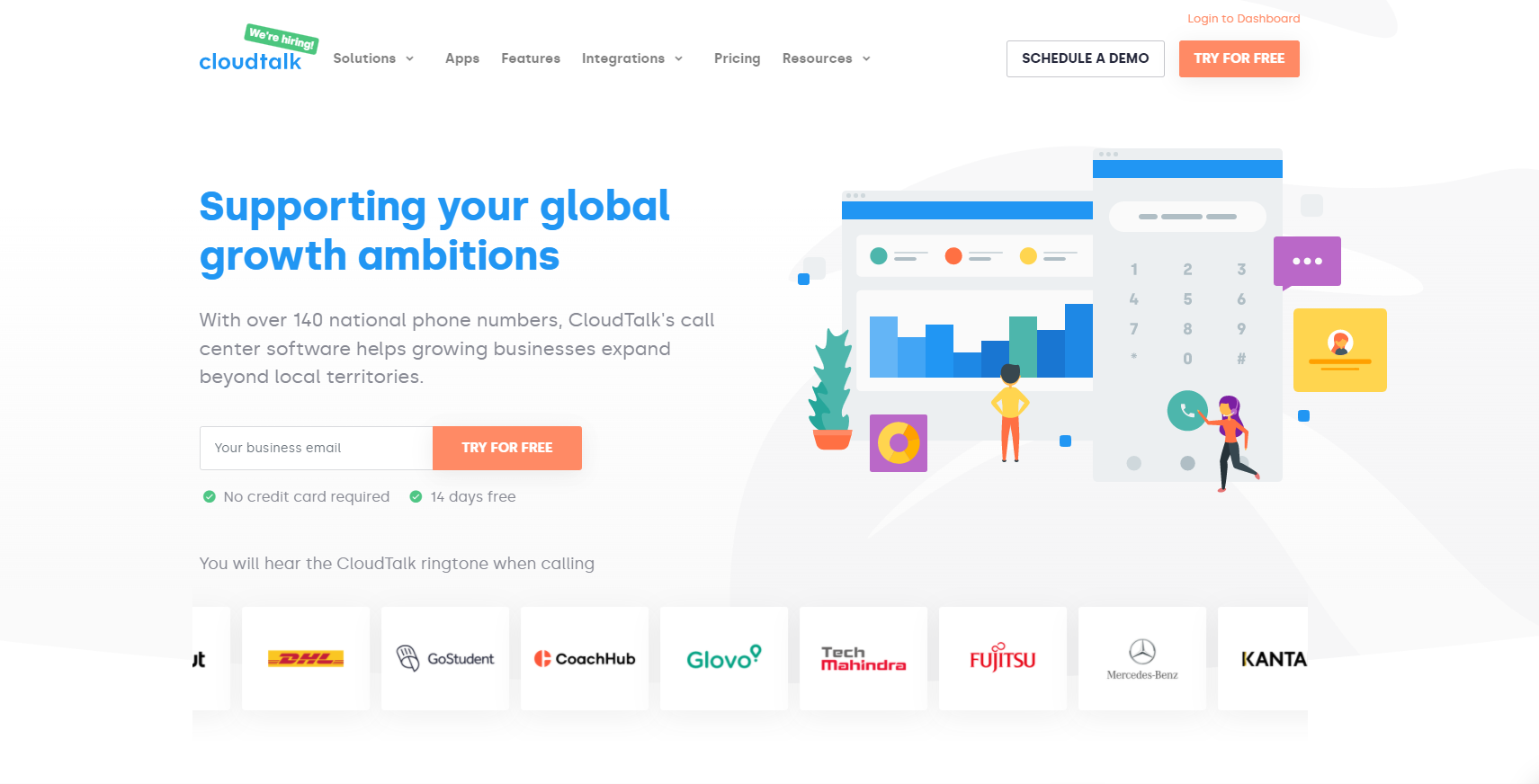 Cloudtalk VoIP poskytovateľ website