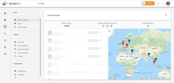 Prehľad chatu LiveAgent demografia