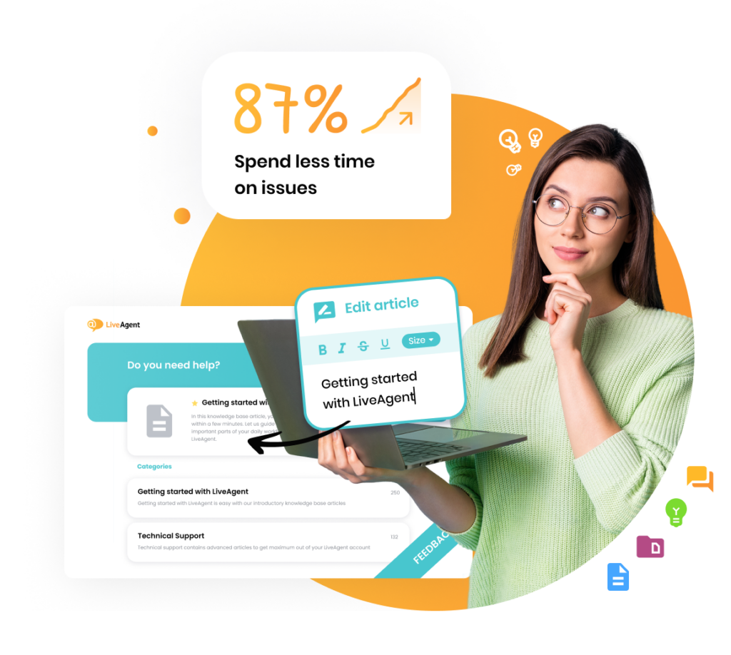 Softvér knowledge base od LiveAgent