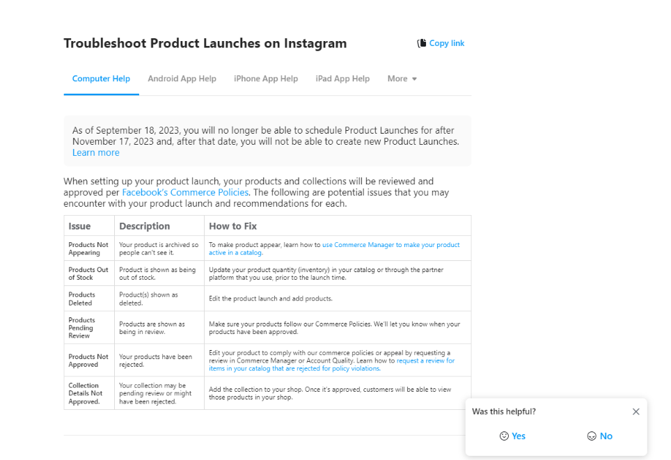 Riešenie problémov Instagram