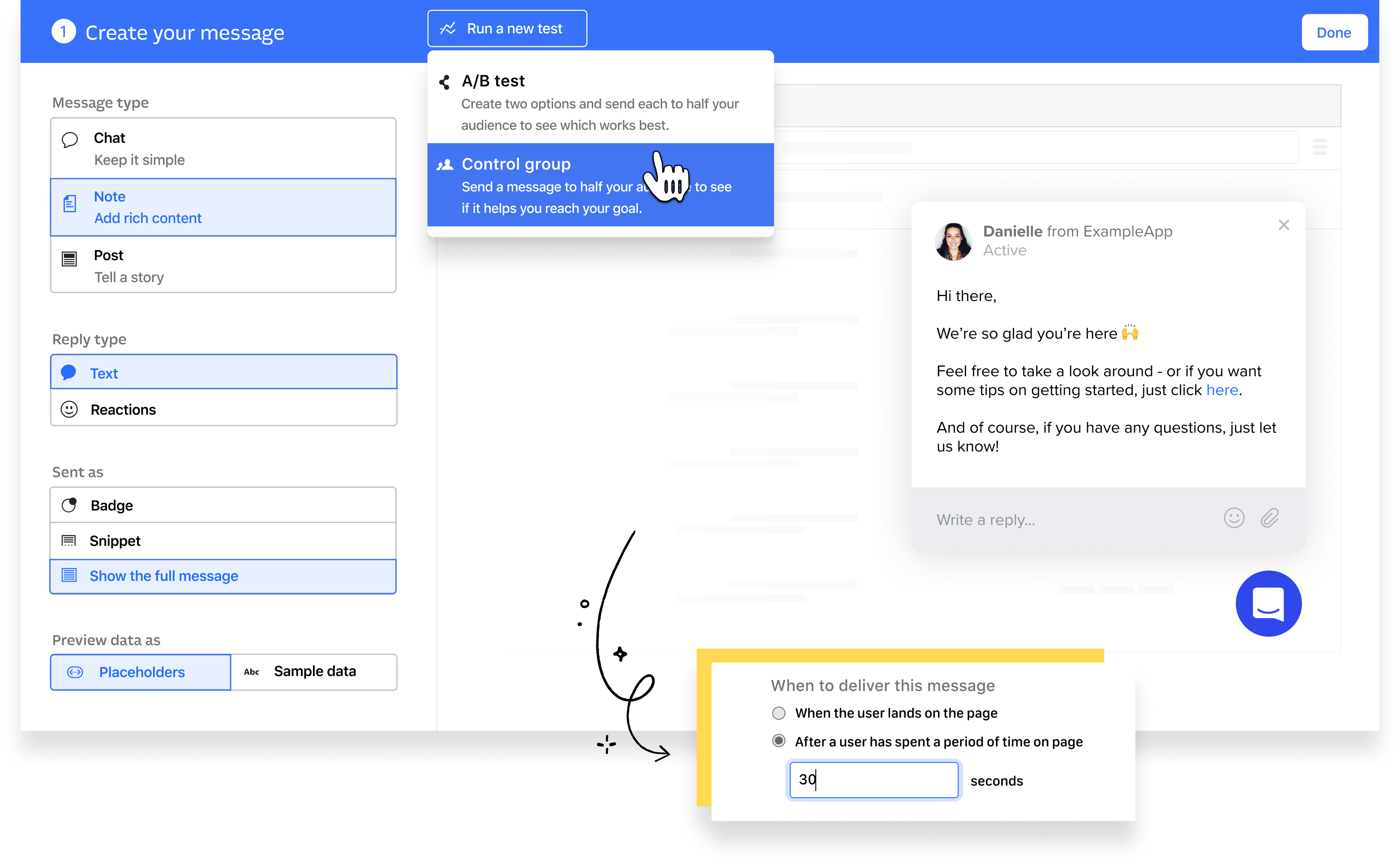 Prebiehajúci live chat Intercom