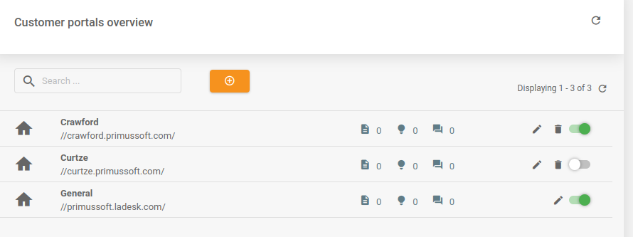 LiveAgent - Opravená mriežka v portáli zákazníka