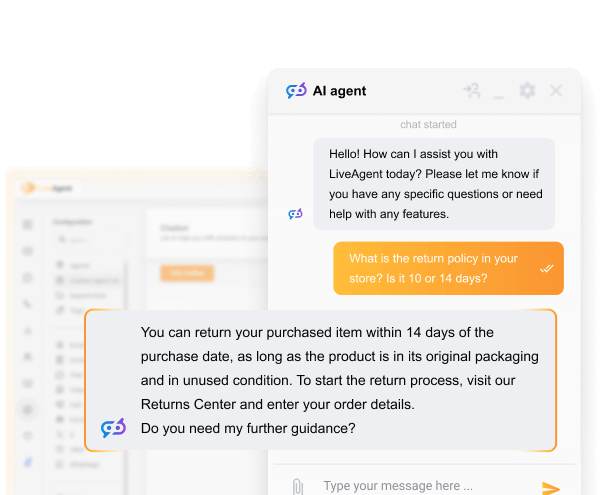 Banner LiveAgent AI Chatbot