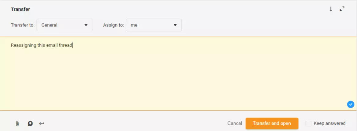 Preradenie emailového vlákna v LiveAgent