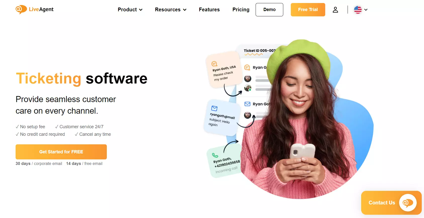 Systém lístkov a správy e-mailu LiveAgent