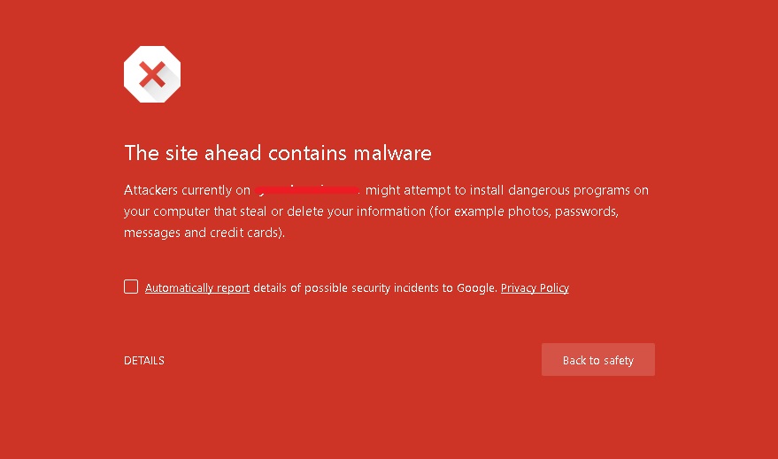 Upozornenie na malware