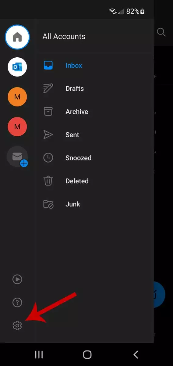 Emailové vlákno Outlooku na mobilných zariadeniach, krok 2