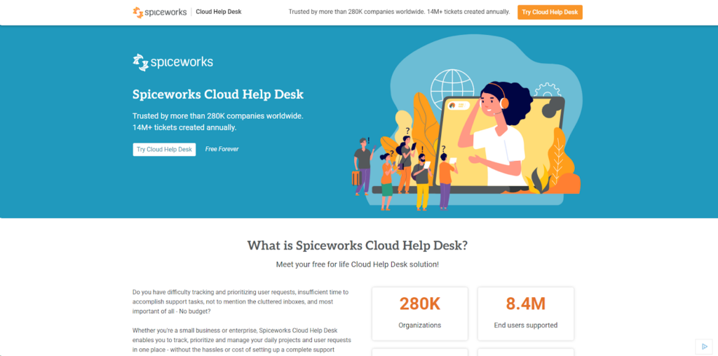Domovská stránka Spiceworks - nástroj na zjednodušenie vašich procesov správy IT