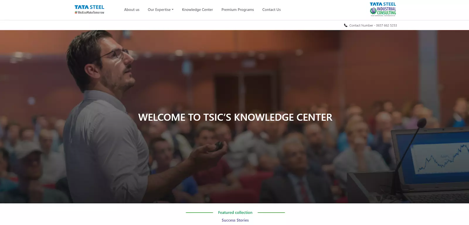 Stránka znalostného centra Tata Steel
