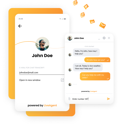 Domovská stránka mobilného softvéru help desk