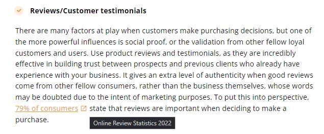 Príklad budovania odkazov v článku LiveAgent