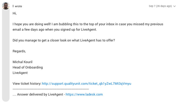 Prvá follow-up správa