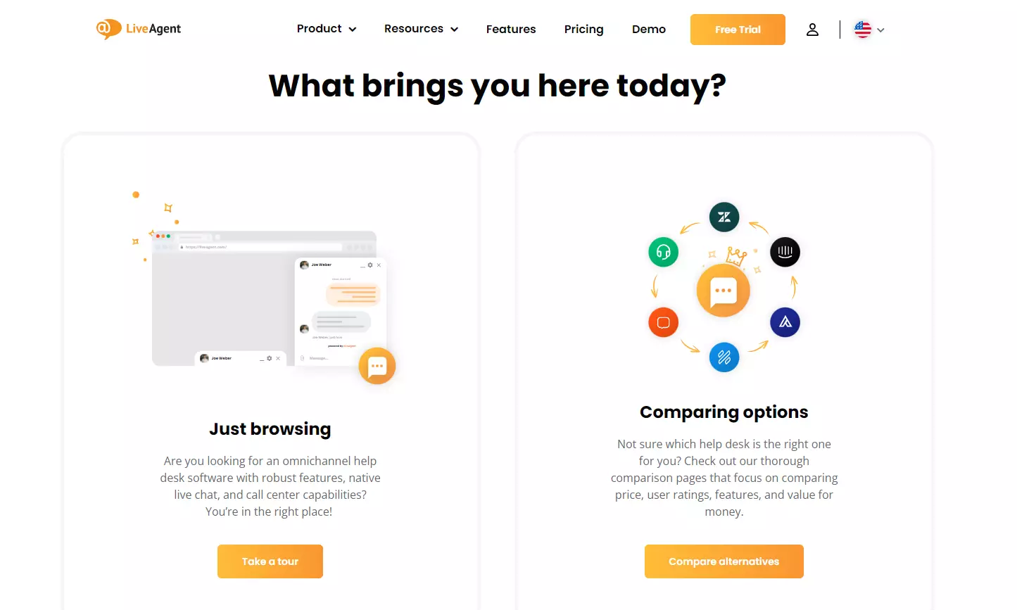 Prehliadka LiveAgent