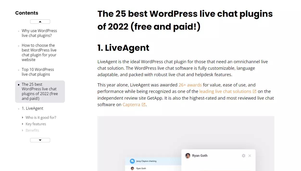 Príklad značiek záhlavia