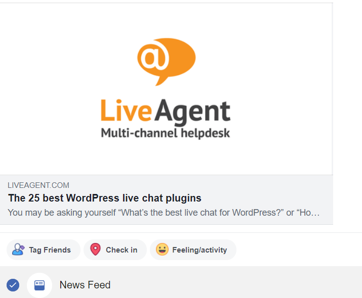 Príklad sociálnej značky