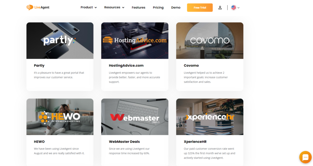LiveAgent - svedectvá