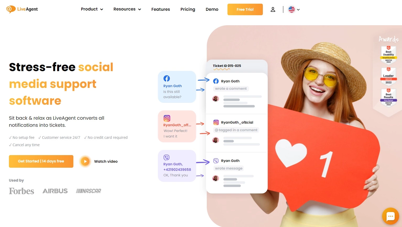 LiveAgent - software na podporu sociálnych médií