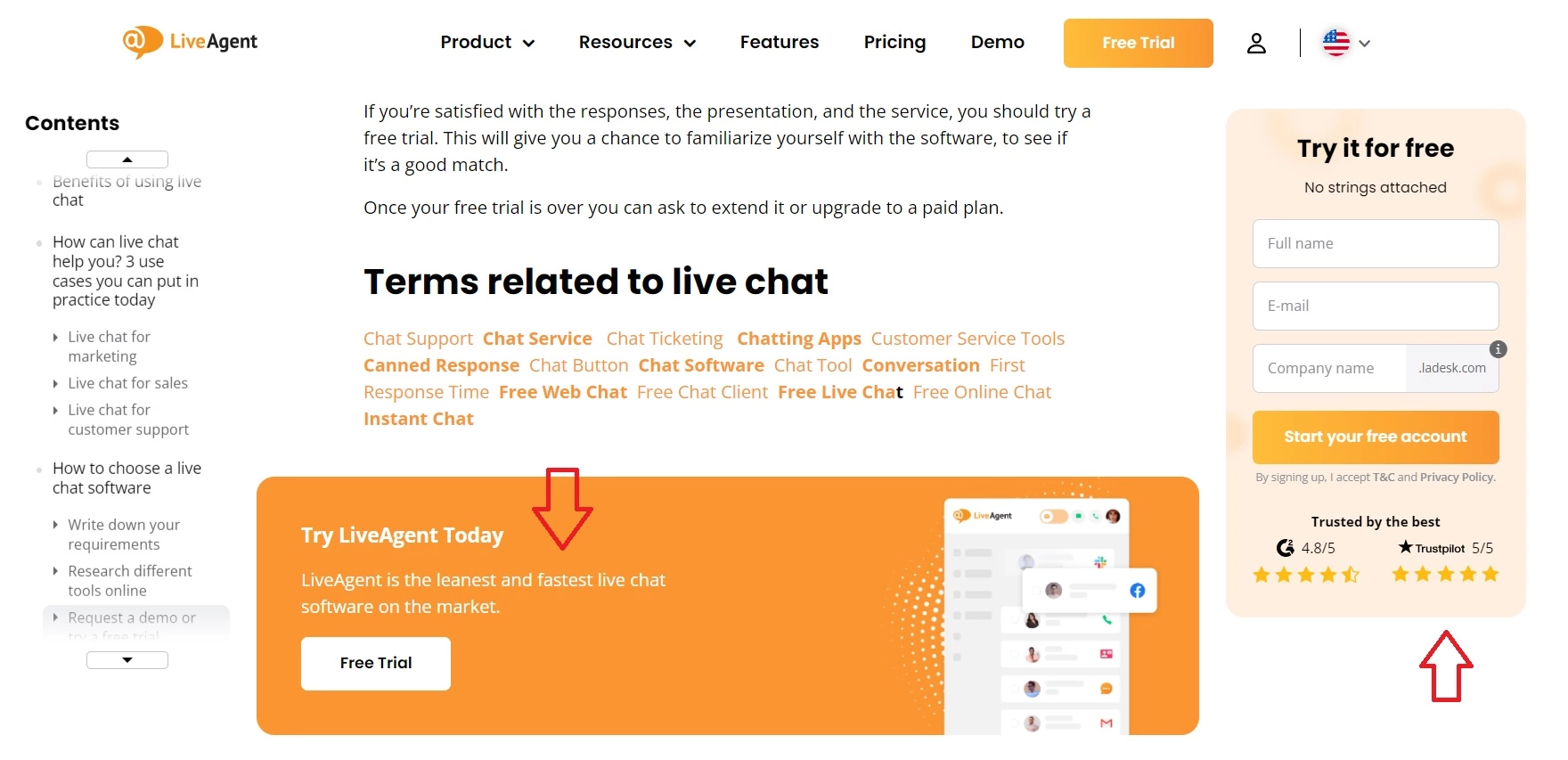 Dôkaz hodnoty LiveAgent