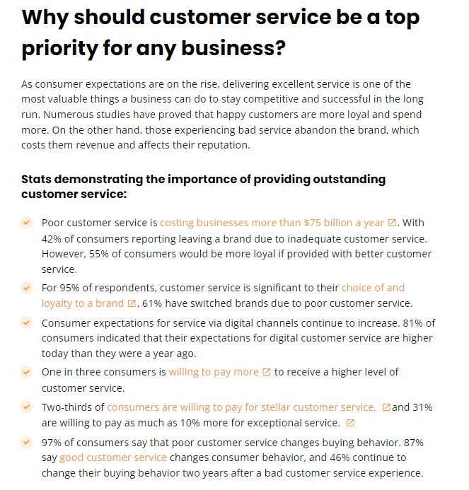 Príklad formátovania textu v LiveAgent