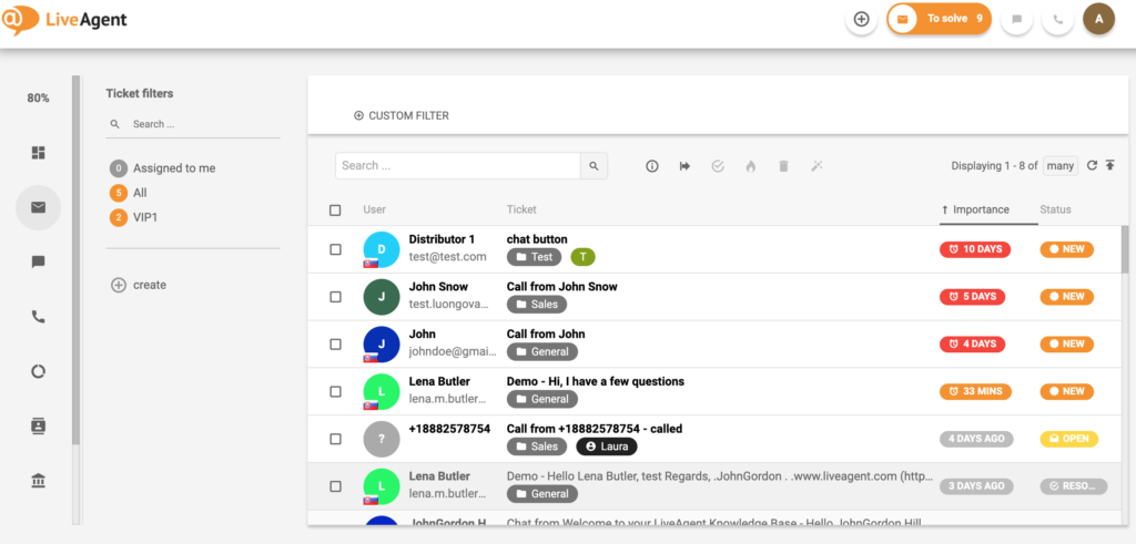 Pracovať vzdialene alebo na mieste s LiveAgent