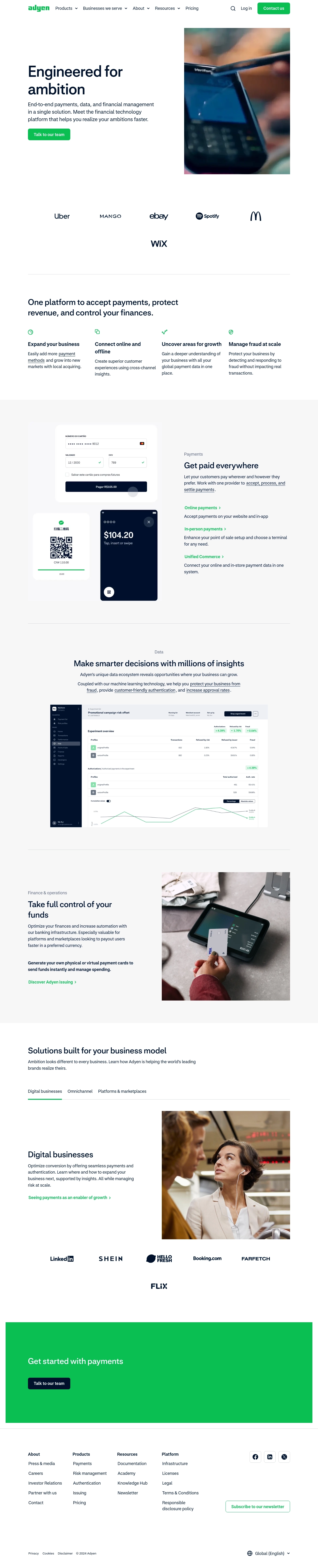 Kontakty na podporu Adyen