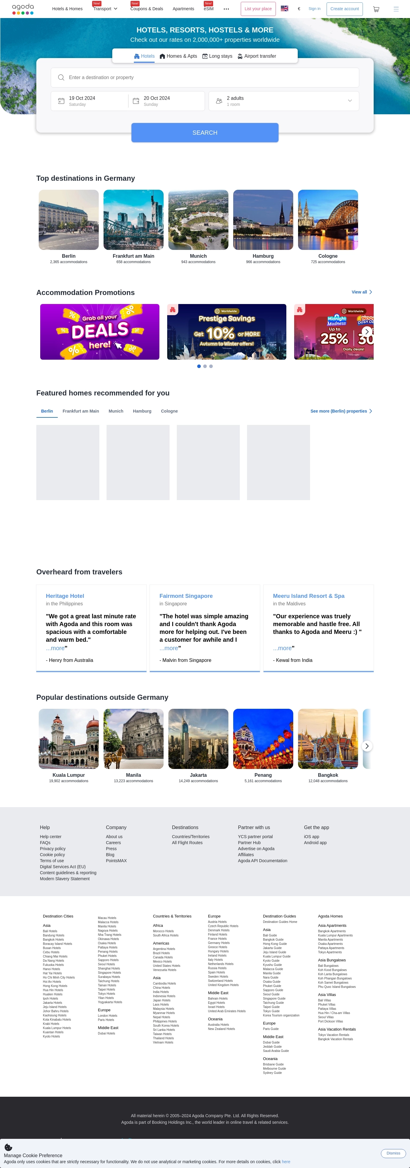 Kontakty na zákaznícku podporu Agoda