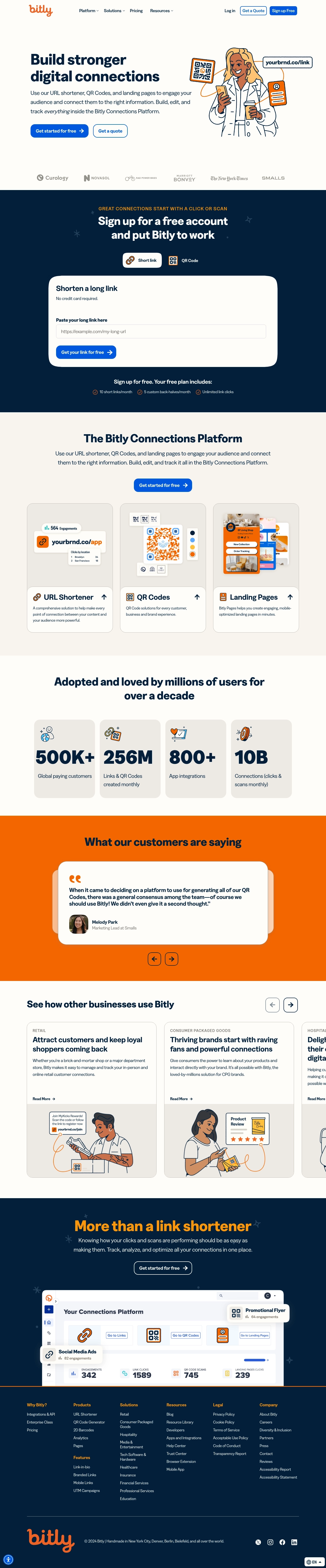 Kontakty na podporu Bitly