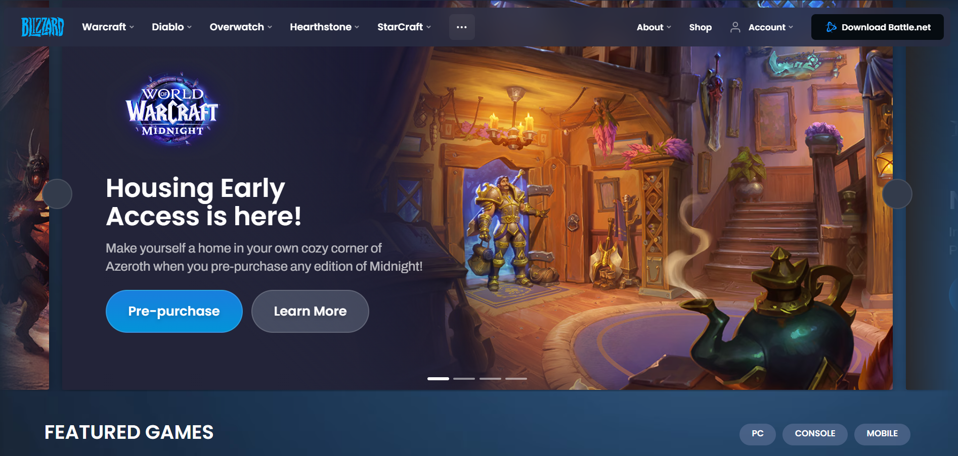 Kontakty na Blizzard Help Desk