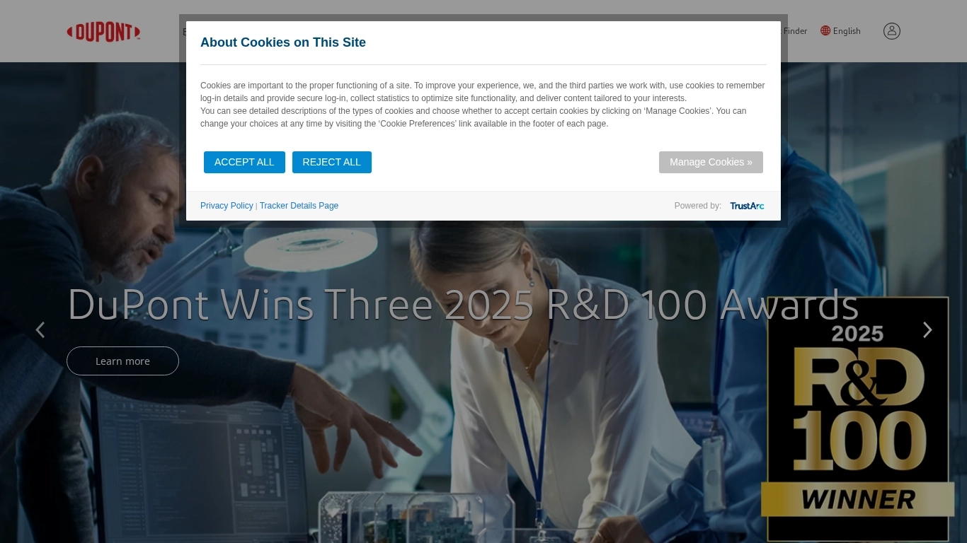 Kontakty na podporu DuPont Help Desk