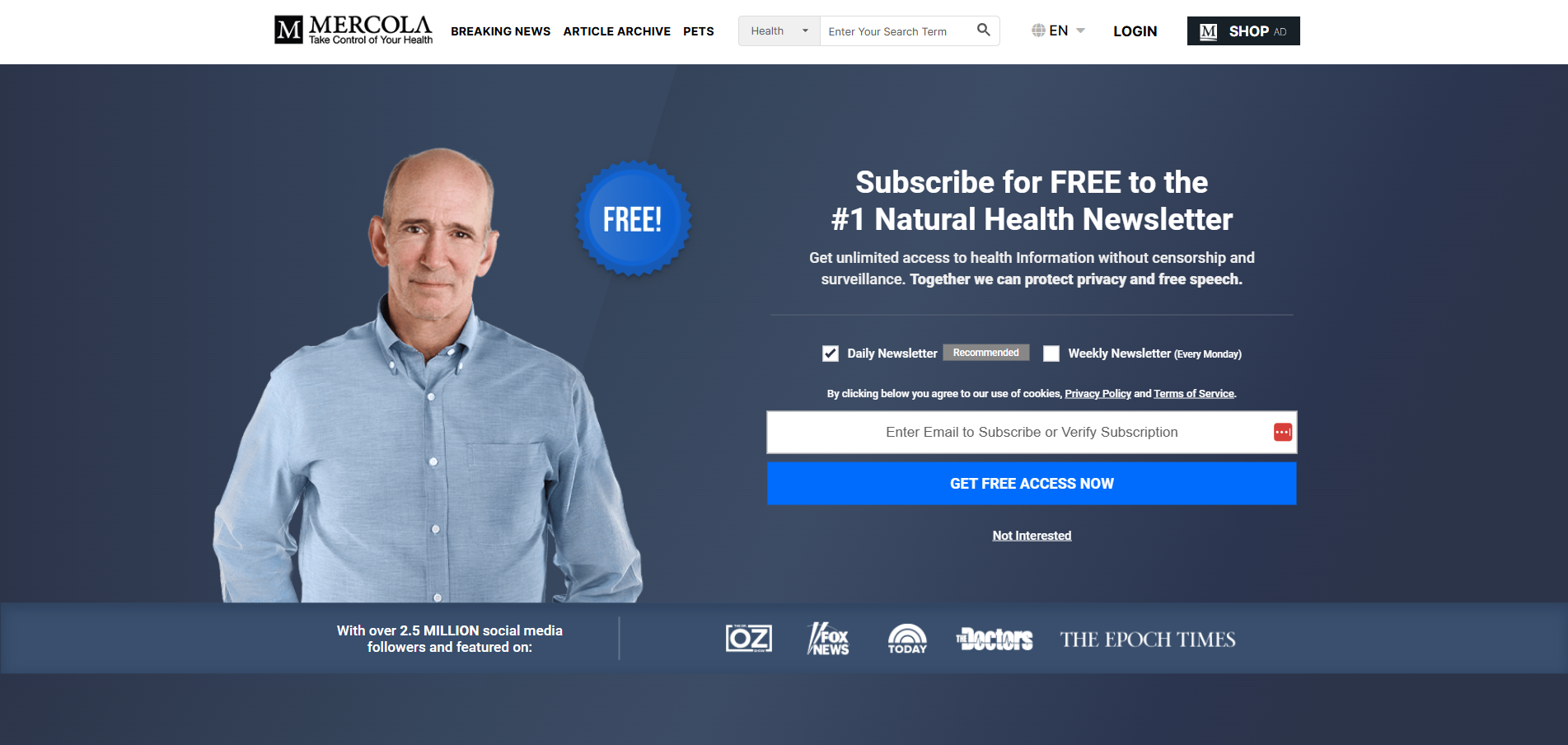 Kontakty na Mercola Help Desk