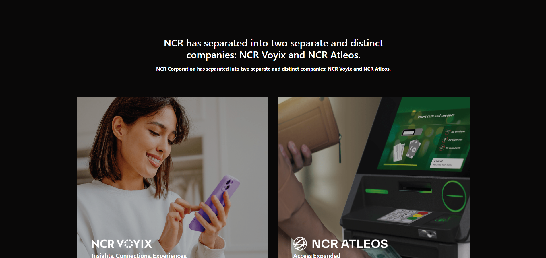 NCR Kontakty na zákaznícku podporu