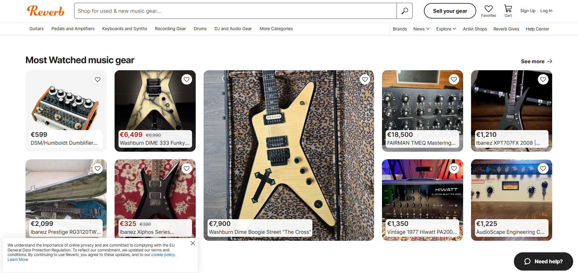 Kontakty na Reverb Help Desk