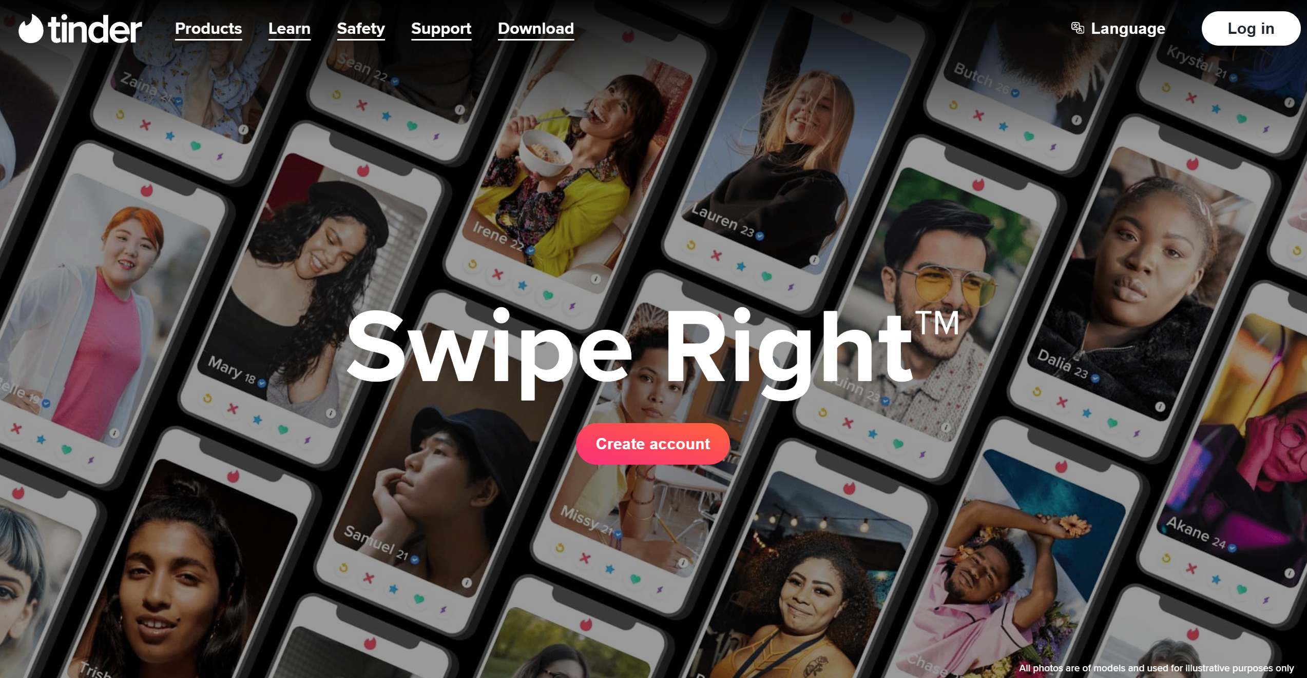 Kontakty na Tinder Help Desk