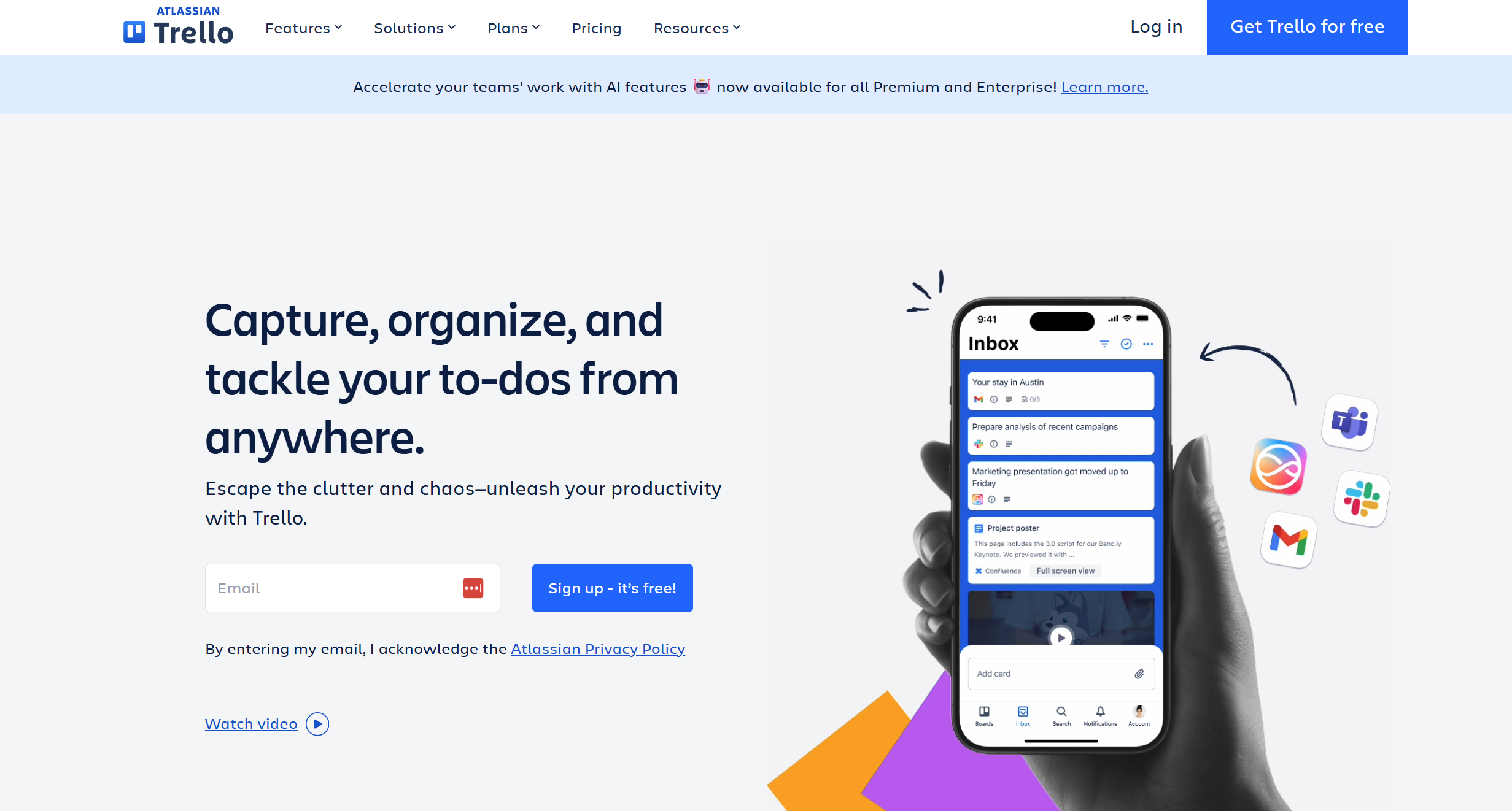 Kontakty na helpdesk Trello