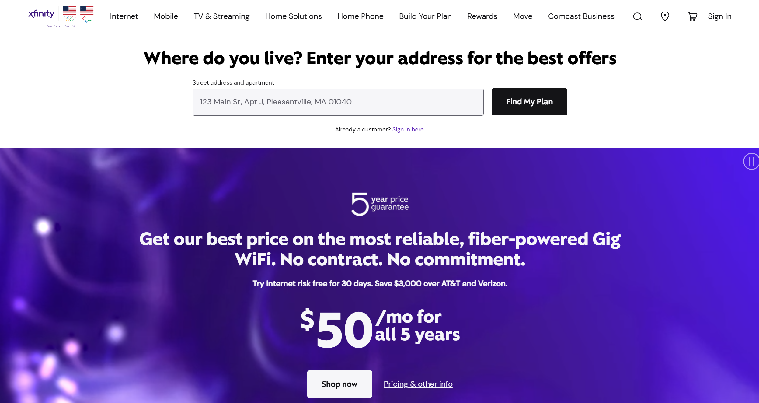 Kontakty na helpdesk Xfinity